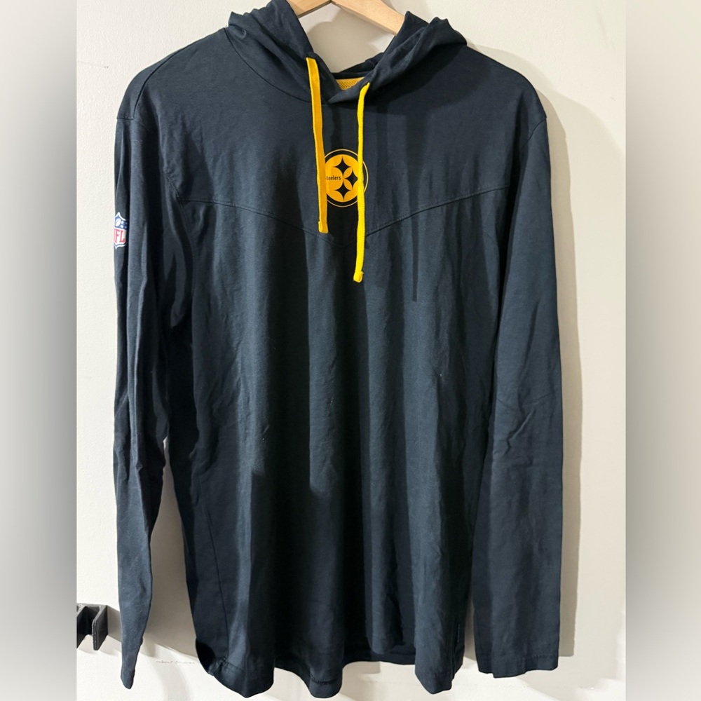 Steelers Nike Men’s Hoodie Tee, Black, Sz M